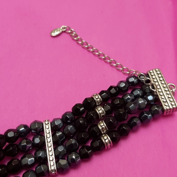 Vintage Two-Toned Égyptien Necklace with Real Pearls - Picture 3 of 9